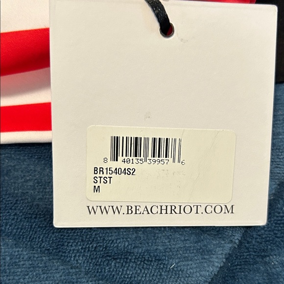 Beach Riot Red, White, and Blue Stars and Stripes Bikini Top - Picture 3 of 7